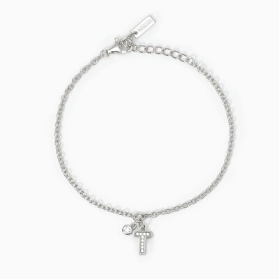 Bracciale Argento Lettera T - Mabina gioiellii