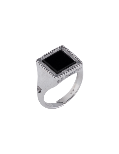 Anello Chevalier Uomo In Onice - Spadafora Gioielli Anello Chevalier Uomo In Onice - Spadafora Gioielli