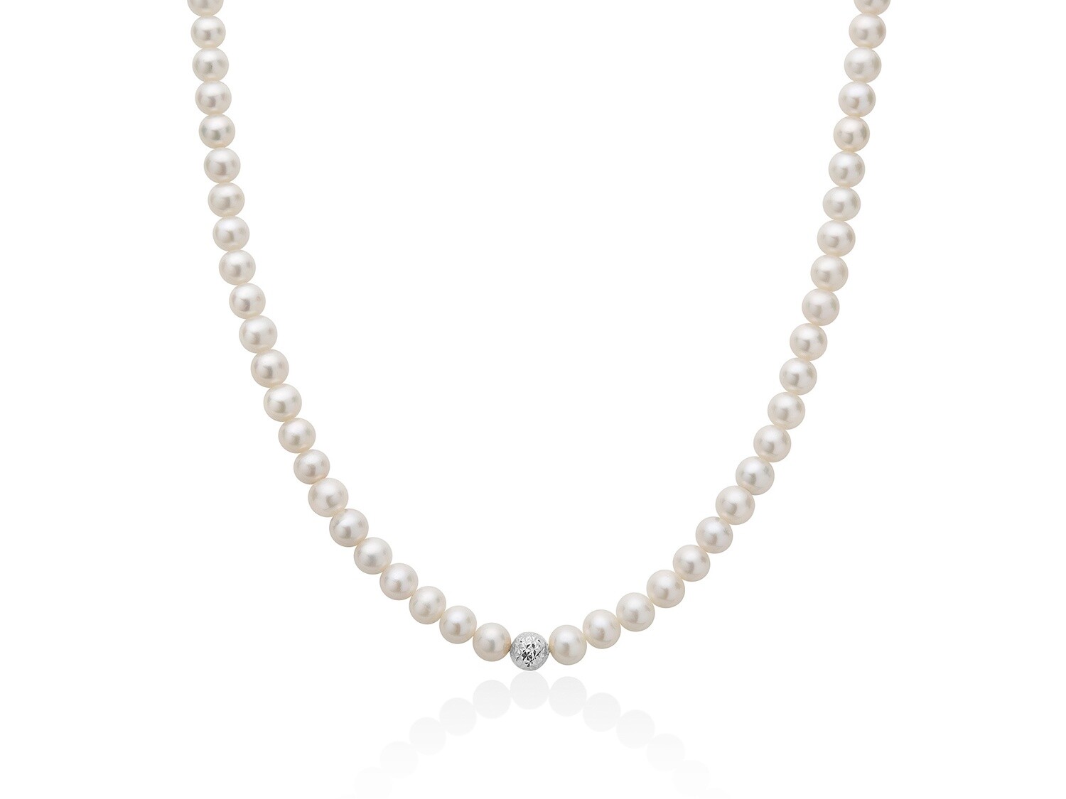 Collana "Perla" 5.5-6 Con Baule Miluna
