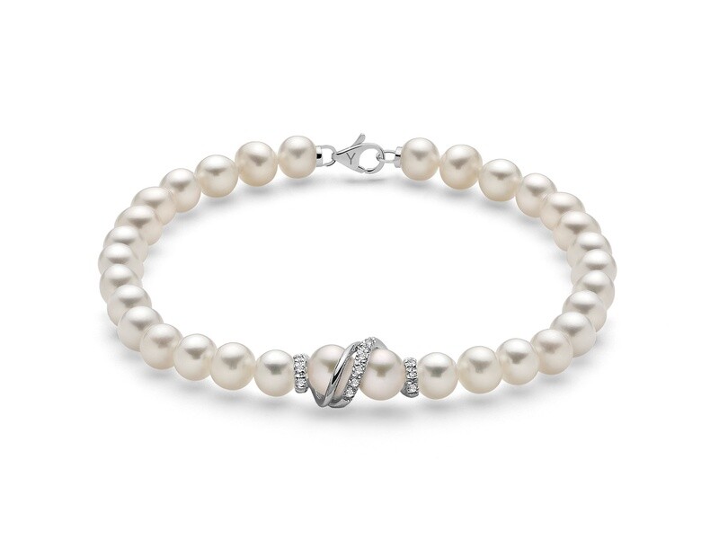 Bracciale Bracciale "Perla" 5-5.5 Boule E Fantasia Miluna
