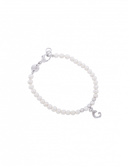 Bracciale Perle e Drago pendente - spadafora gioielli Bracciale Perle e Drago pendente - spadafora gioielli