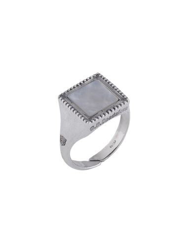 Anello Chevalier Uomo In Madreperla - Spadafora Gioielli Anello Chevalier Uomo In Madreperla - Spadafora Gioielli