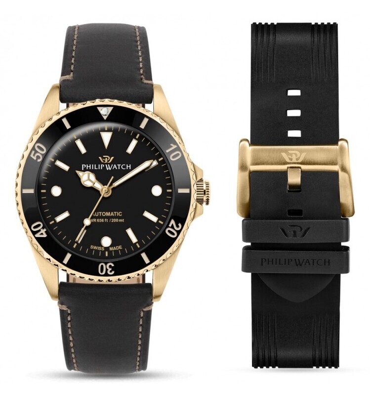 Orologio Philip Watch Caribe Diving 42 mm Auto Black 42 mm Orologio Philip Watch Caribe Diving 42 mm Auto Black 42 mm