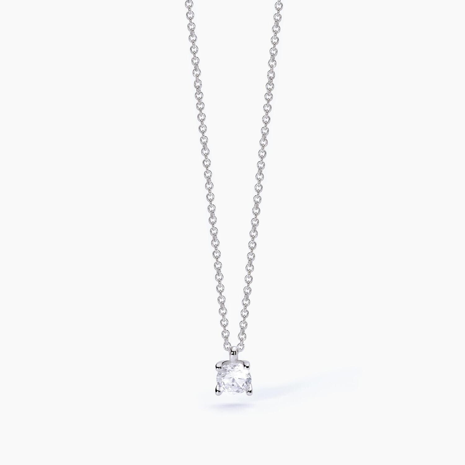 Girocollo in argento con punto luce SHINY- mabina gioiellli