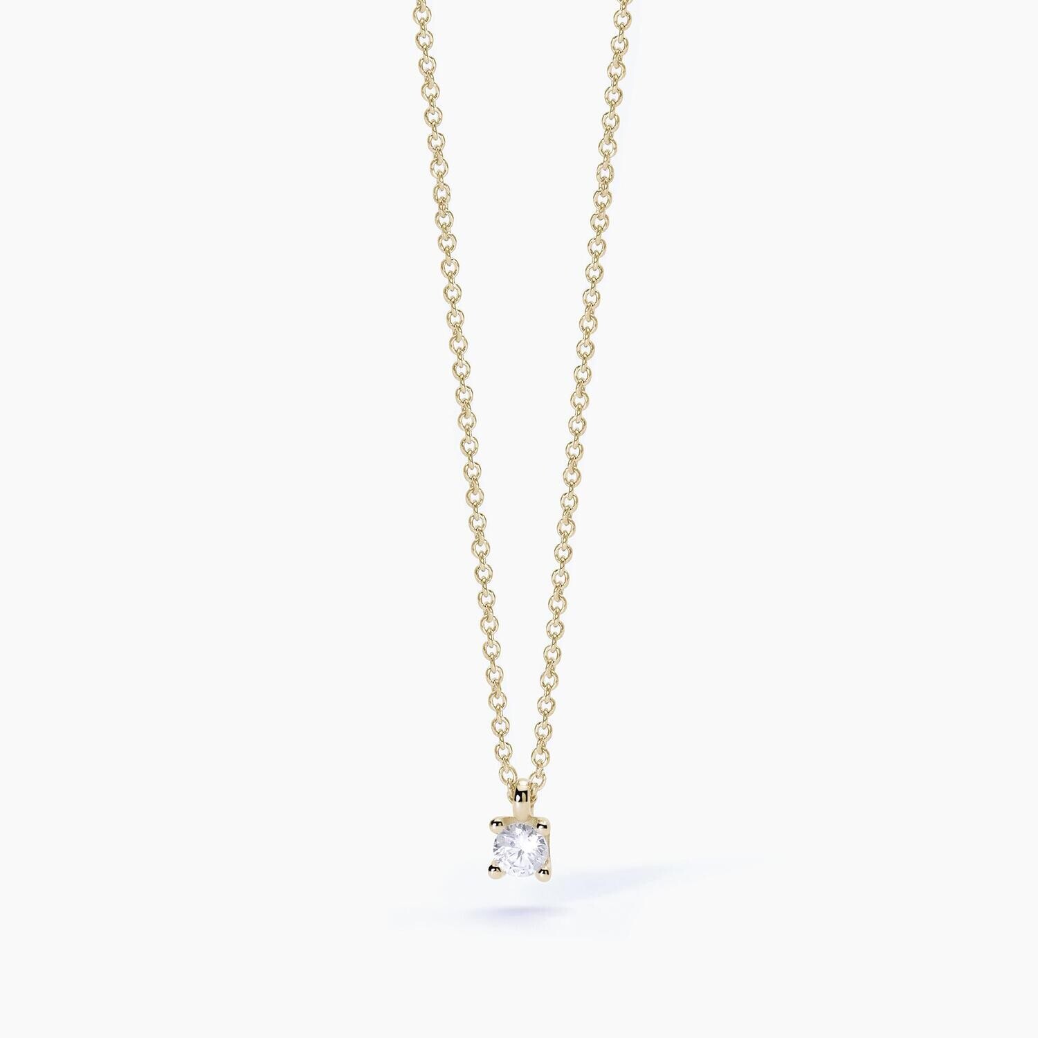 Girocollo con punto luce dorato SHINY- mabina gioielli