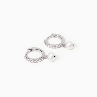 Orecchini a cerchio in argento con perle coltivate INVITO A NOZZE- mabina gioielli Orecchini a cerchio in argento con perle coltivate INVITO A NOZZE- mabina gioielli