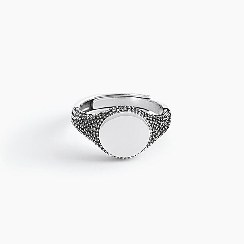 Anello chevalier con borchie MASCALZONE- Mabina Uomo