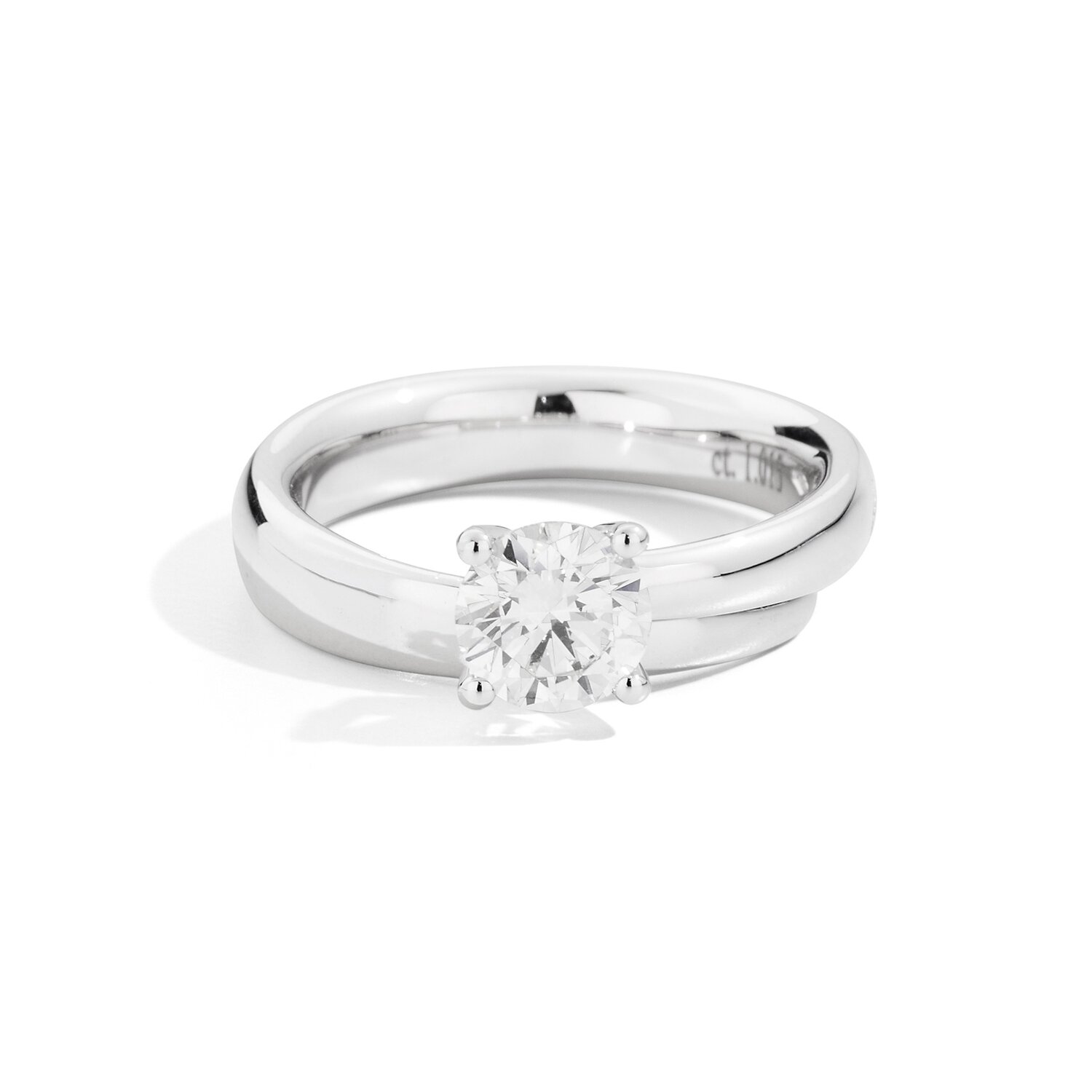 Anello Solitario Eternity Re Carlo