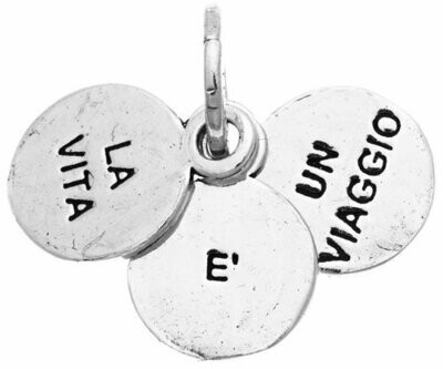 Charm ''La Vita E' Un Viaggio'' - Giovanni Raspini Charm ''La Vita E' Un Viaggio'' - Giovanni Raspini