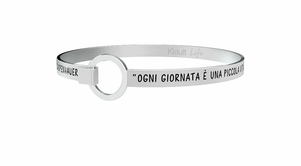 Ogni Giornata E' Una Piccola Vita … A. Schopenhauer Bracciale - Donna - Kidult