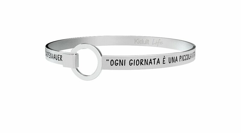 Ogni Giornata E' Una Piccola Vita … A. Schopenhauer Bracciale - Donna - Kidult