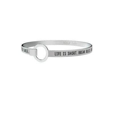 Life Is Short. Break Rules … M. Twain Bracciale - Donna - Kidult