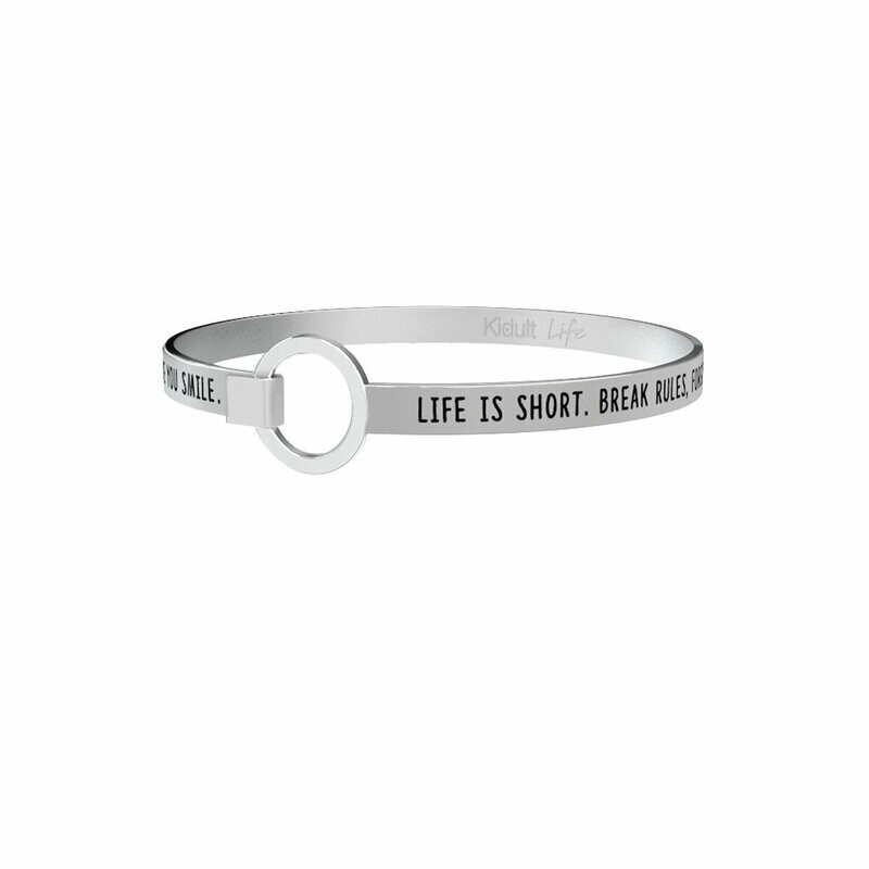 Life Is Short. Break Rules … M. Twain Bracciale - Donna - Kidult