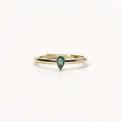 Anello Solitario Goccia