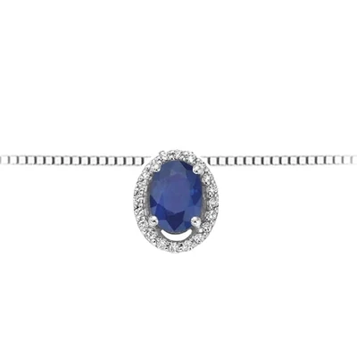 Collana Donnaoro Zaffiro E Diamanti DonnaOro Luce Collana Donnaoro Zaffiro E Diamanti DonnaOro Luce