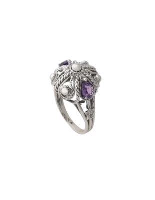 Anello imperiale viola - Spadafora gioielli