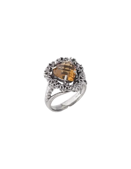 Anello Cuore nel Cuore Giallo - Spadafora gioielli Anello Cuore nel Cuore Giallo - Spadafora gioielli