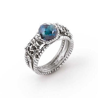 Anello Iride Azzurro - Gerardo Sacco