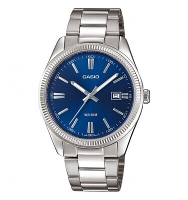 Casio Orologio Classic Blue Acciaio Collection Casio Orologio Classic Blue Acciaio Collection