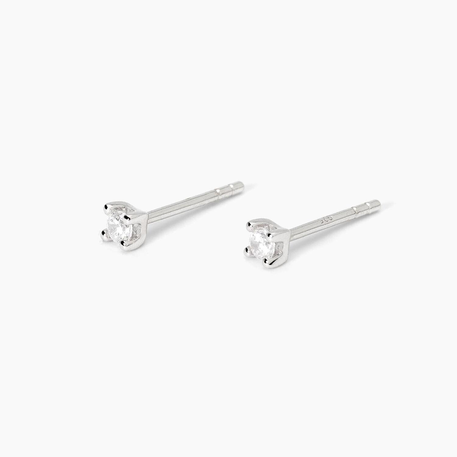Orecchini in argento con punto luce SHINY Mabina Gioielli - Donna