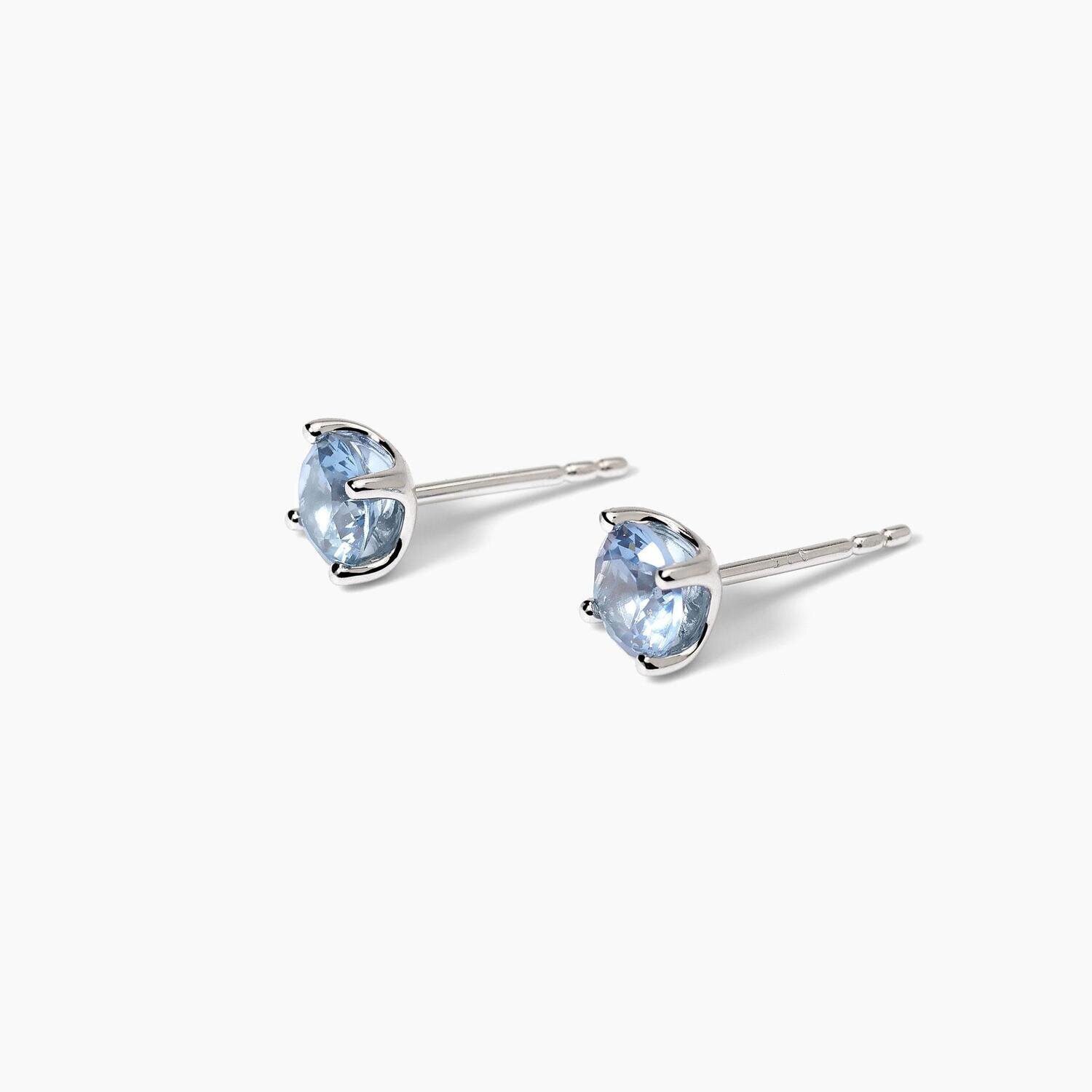 Orecchini in argento con acquamarina sintetica SHINY Mabina Gioielli