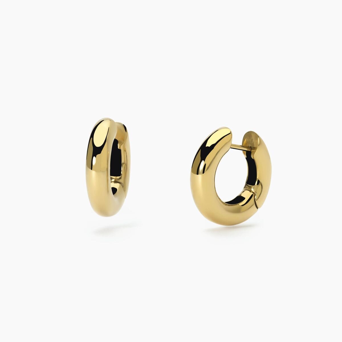 Orecchini cerchio in acciaio 316L PVD giallo Donna 2JEWELS