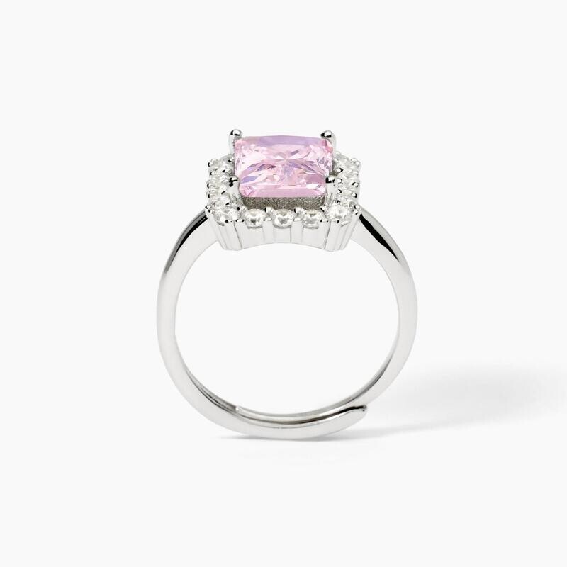 Anello in argento con zircone rosa DESIDERIO INFINITO Mabina Gioielli - Donna