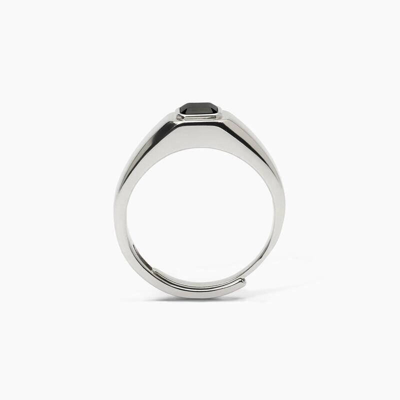 Anello in argento con zircone nero NEW RETRO' Mabina Gioielli