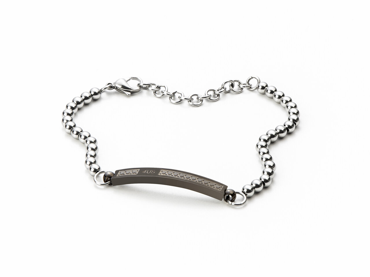 Bracciale Uomo 4us  - STEEL - DOTS