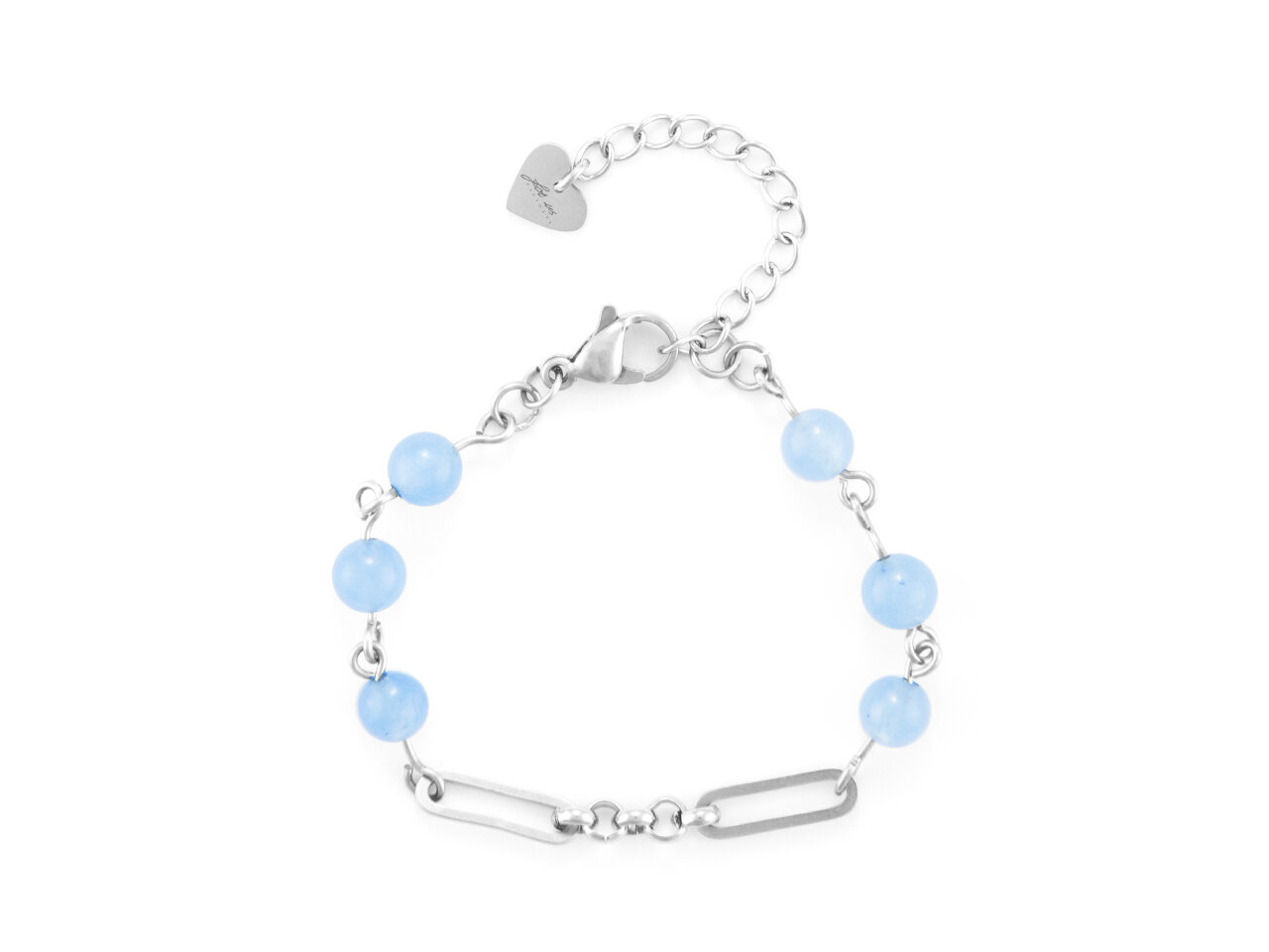 Bracciale Donna 4us - STEEL PIETRE CELESTI