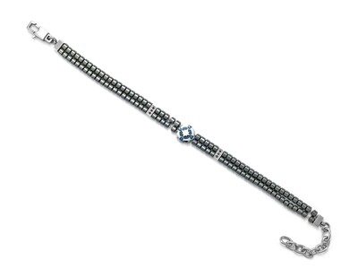 Bracciale Uomo 4us- STEEL BLU NERO Z.NERI EMA Bracciale Uomo 4us- STEEL BLU NERO Z.NERI EMA
