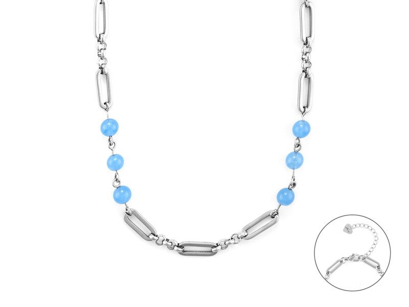 Collana Donna 4us- STEEL PIETRE CELESTI Collana Donna 4us- STEEL PIETRE CELESTI