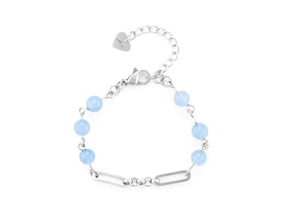 Bracciale Donna 4us - STEEL PIETRE CELESTI Bracciale Donna 4us - STEEL PIETRE CELESTI