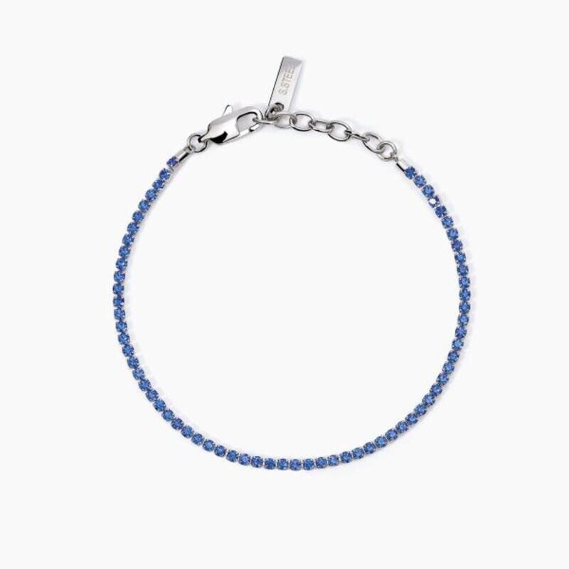 Bracciale in acciaio Tennis BLUE - 2Jewels