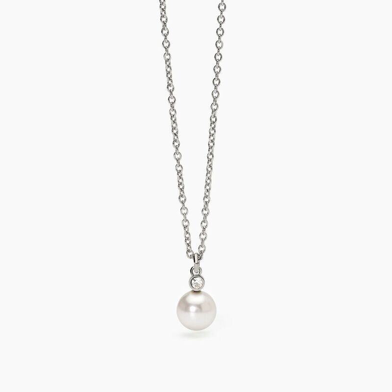 Girocollo in acciaio 316L perle conchiglia cristal Donna 2JEWELS