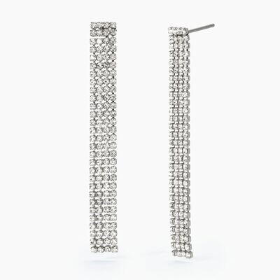 Orecchini in acciaio 316L cristalli Donna 2JEWELS