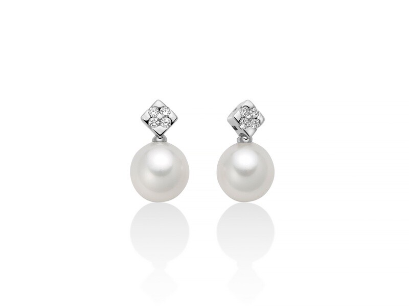 Orecchini Di Perle E Diamanti Miluna Orecchini Di Perle E Diamanti Miluna