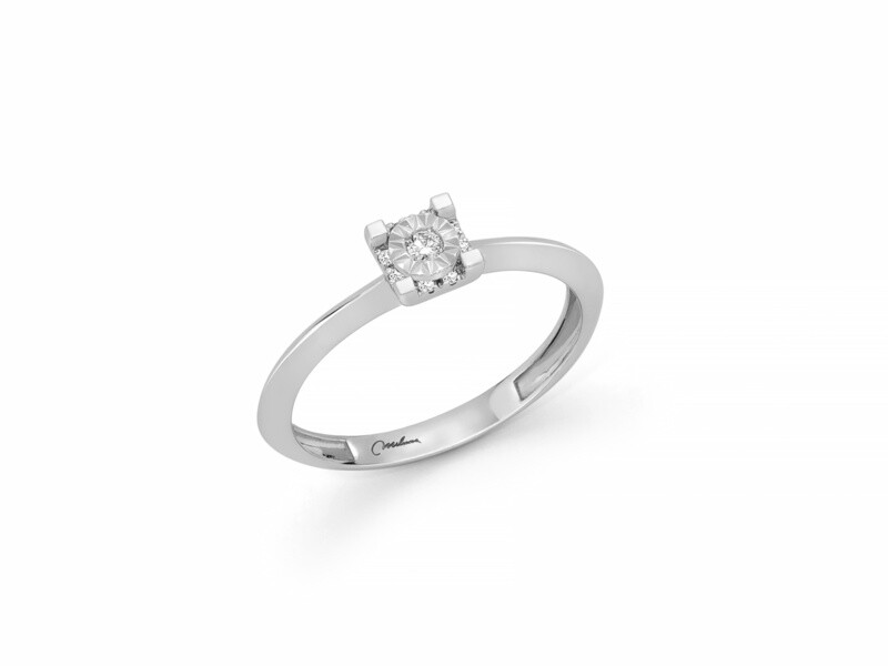 Anello Solitario E Diamanti Miluna Anello Solitario E Diamanti Miluna