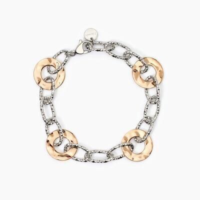 Bracciale in acciaio 316L PVD rose' - 2Jewels