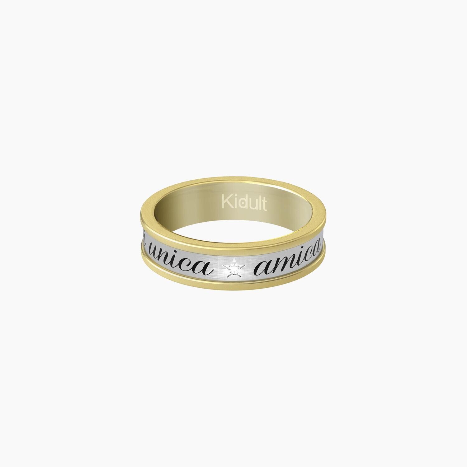 Anello Kidult CUORE | AMICA SEI UNICA mis 13