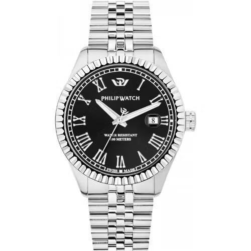 Orologio Caribe 41Mm 3H Black Dial - Philip Watch Orologio Caribe 41Mm 3H Black Dial - Philip Watch