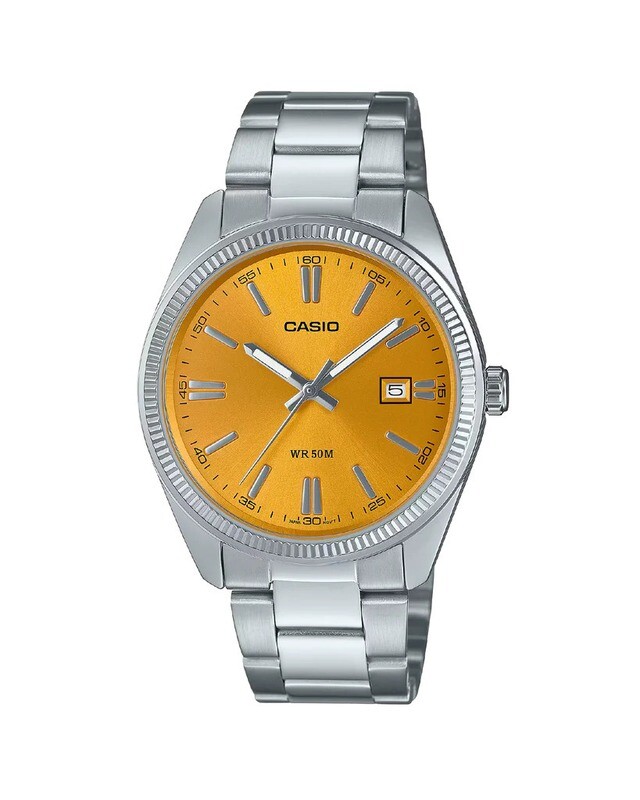 Casio Orologio Classic Yellow Acciaio Collection Casio Orologio Classic Yellow Acciaio Collection