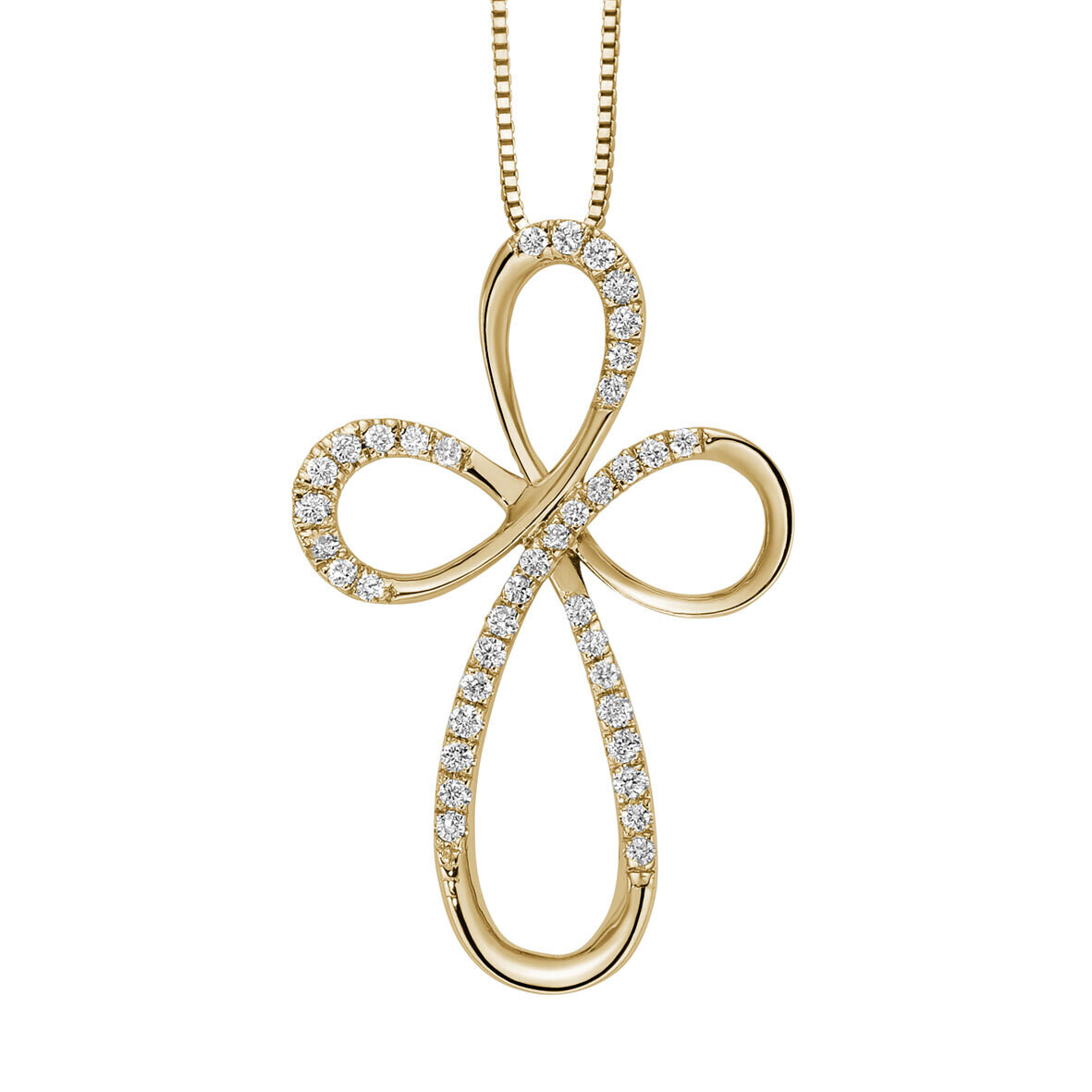 Croce con diamanti DonnaOro