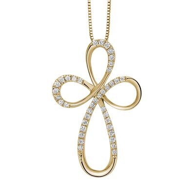 Croce con diamanti DonnaOro