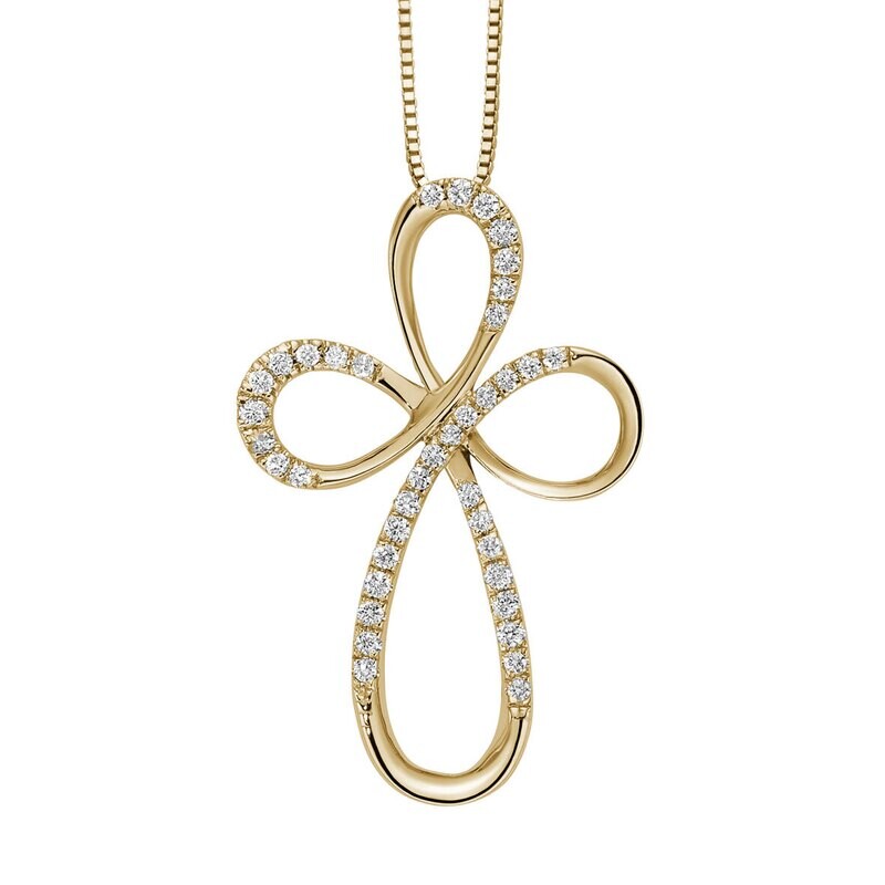Croce con diamanti DonnaOro
