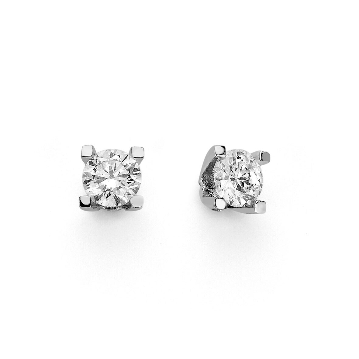 Orecchini Punto Luce con diamante Donna Oro