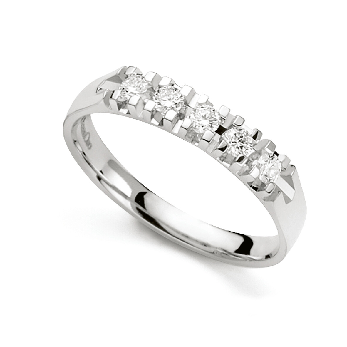 Anello Veretta in oro bianco Donna Oro