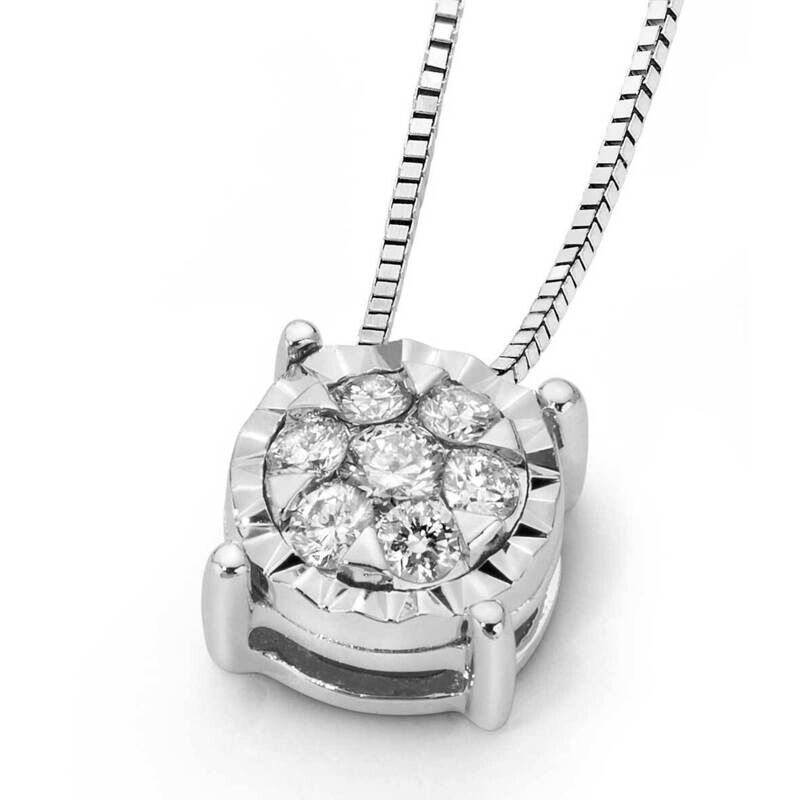 Pendente Diadema con diamanti e dischetto diamantato Donna Oro Pendente Diadema con diamanti e dischetto diamantato Donna Oro