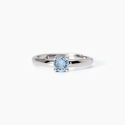 Anello donna in argento con acquamarina sintetica Isabel Mabina Donna