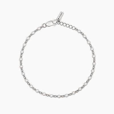 Bracciale uomo in argento con zirconi Skyline Mabina Uomo